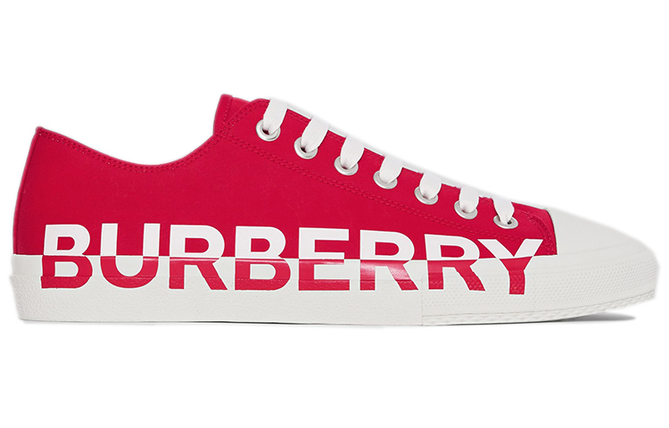 Burberry Logo Print Canvas Sneaker 'Bright Red' 圖 2
