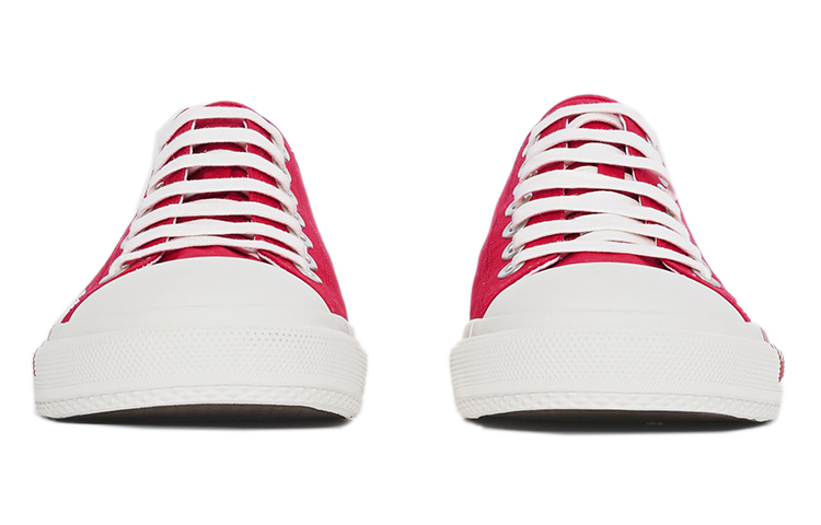Burberry Logo Print Canvas Sneaker 'Bright Red' 圖 3