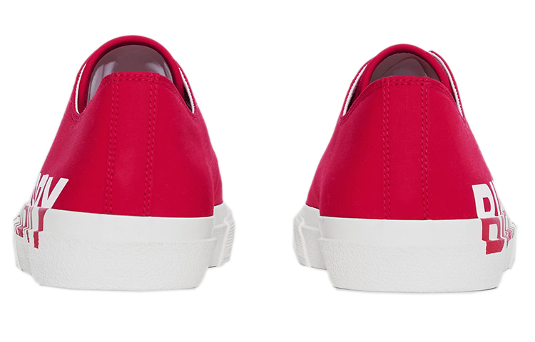 Burberry Logo Print Canvas Sneaker 'Bright Red' 圖 5