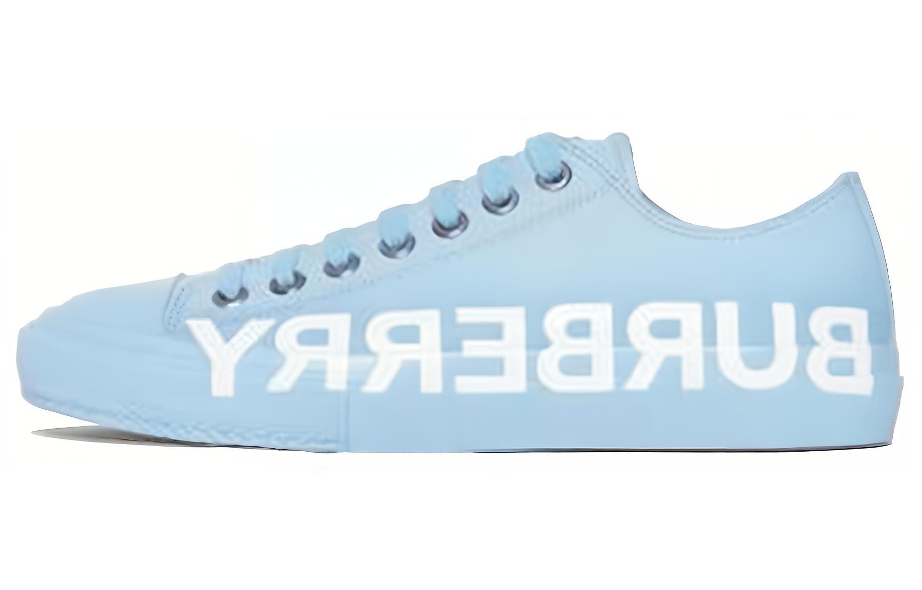 Buy Burberry Logo Print Canvas Sneaker 'Dipped Blue' 80156531
