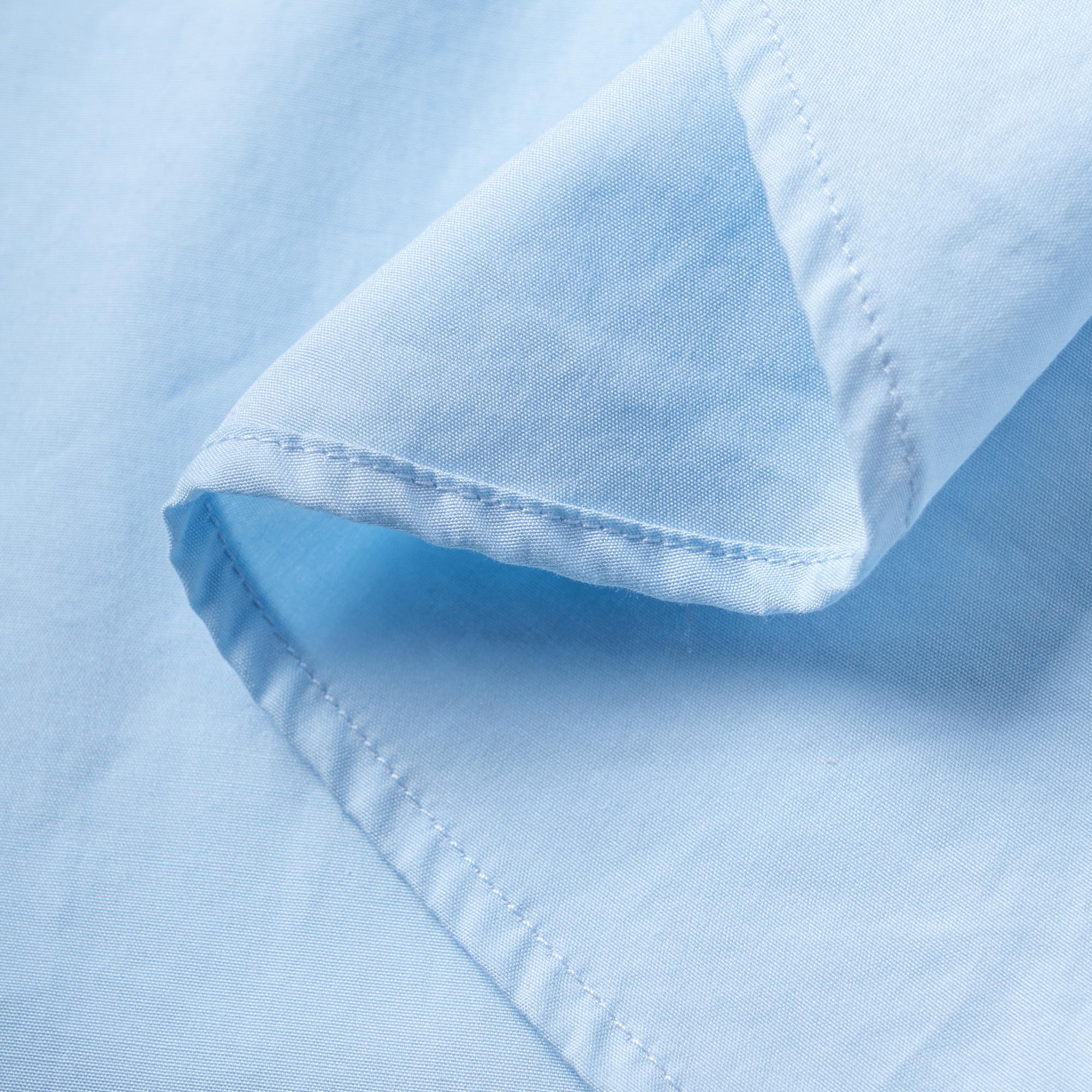 Cheap 버버리 로고 프린트 체크 캐쥬얼 긴팔 셔츠 남성 블루 80362941