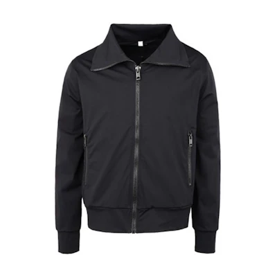 Burberry Logo Print Classic Black Jacket for Men - Fall Edition 80099801
