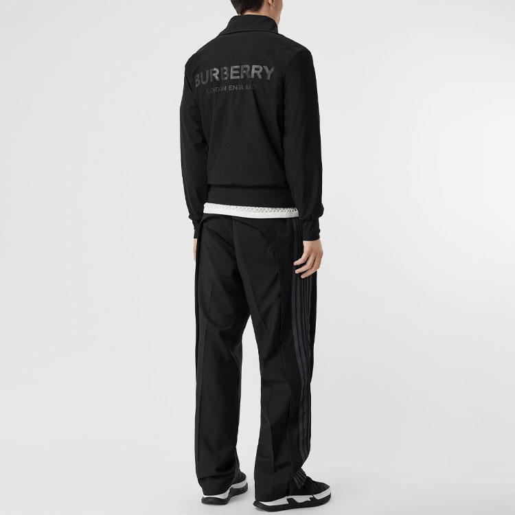 Burberry Logo Print Classic Black Jacket for Men - Fall Edition 80099801 圖 6