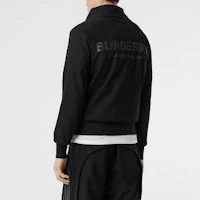 Sizing Jaket Burberry Logo Print Hitam Klasik Pria - Edisi Musim Gugur 80099801