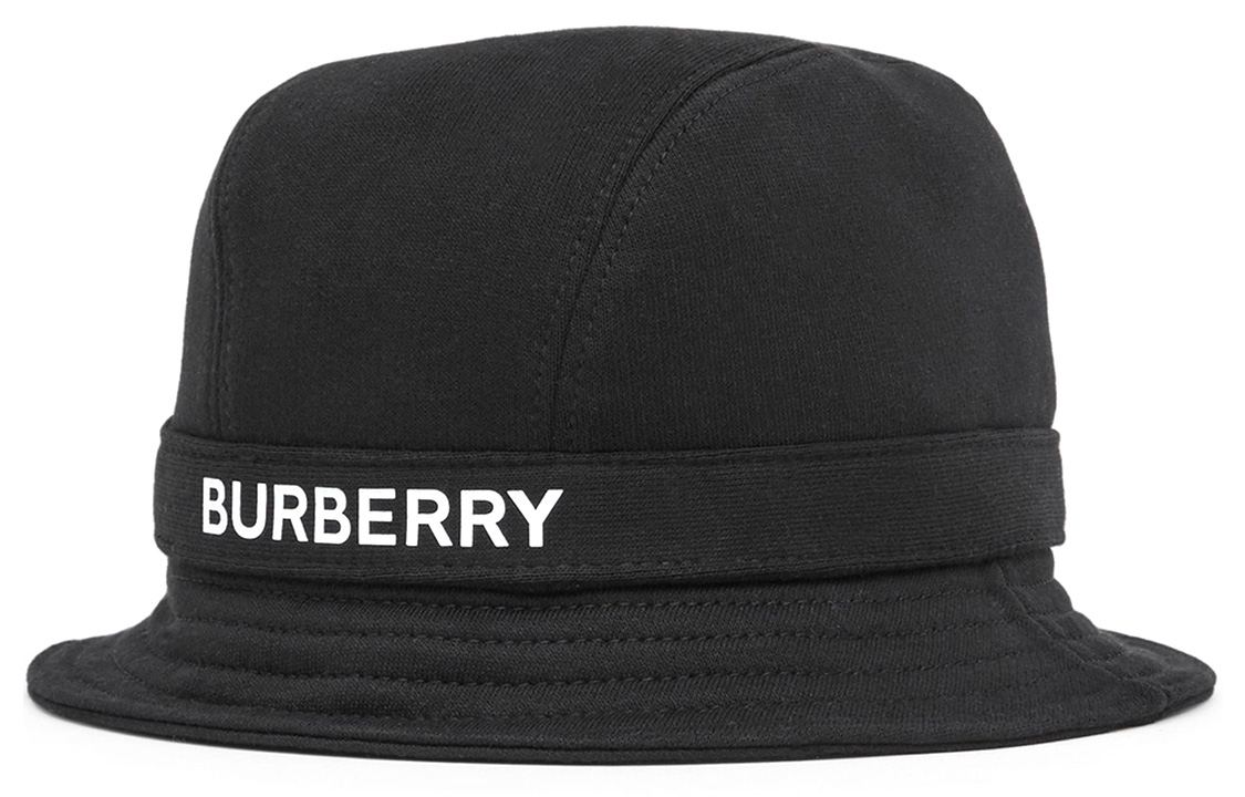 Lookbook Burberry Logo Print Cotton Bucket Hat Black 80269281001