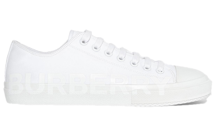Burberry Logo Print Cotton Gabardine 'Pure White' 圖 2