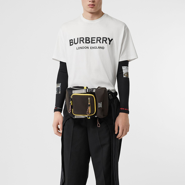 Burberry Logo Print Cotton Short Sleeve T-Shirt Unisex White 80094951 圖 3