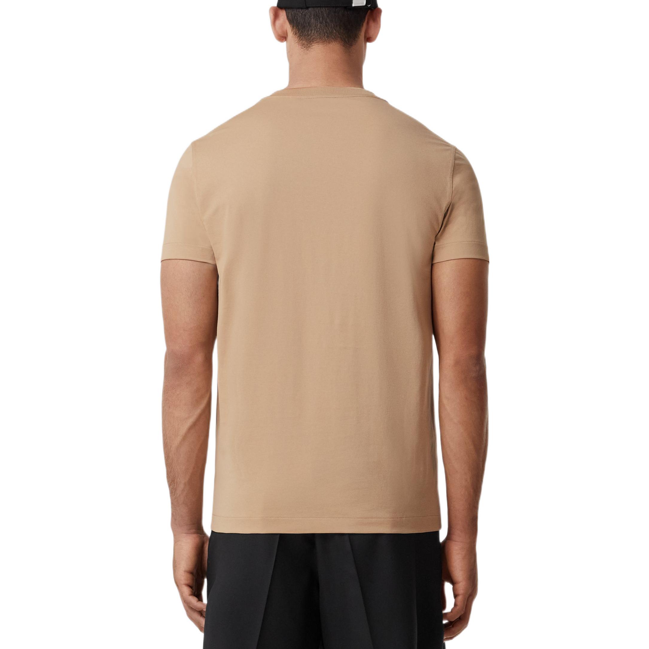 Burberry Logo Print Crew Neck Casual Short Sleeve T-Shirt Men’s Light Beige. 80534241 圖 4