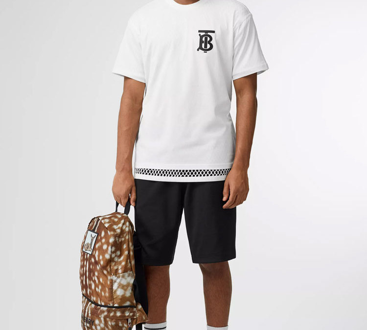 Purchase 博柏利徽标印花圆领短袖T恤 白色 80174851