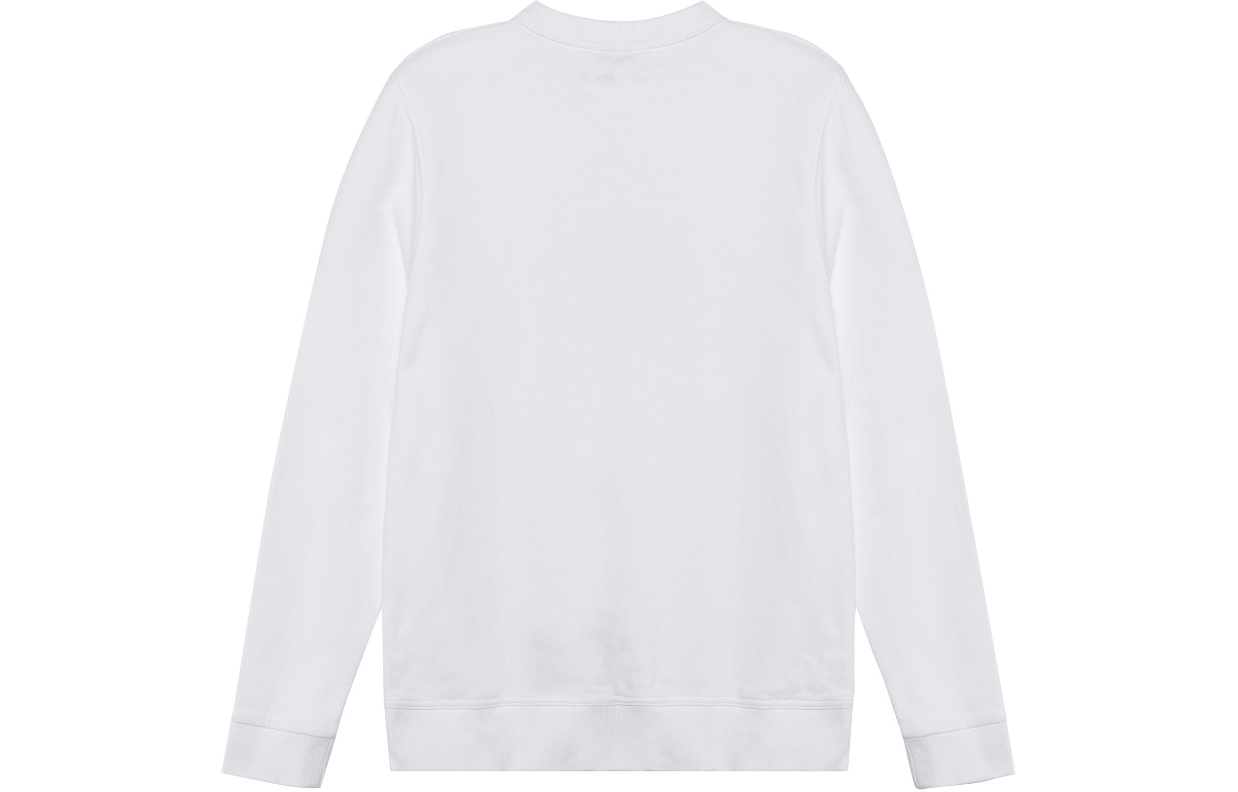 Lookbook Burberry Crewneck Sweatshirt Unisex Warna Putih dengan Logo Print 80114431