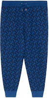 Burberry Logo Print Drawstring Knit Jogger Pants Blue 80485671 Burberry Logo Print Drawstring Knit Jogger Pants Blue 80485671