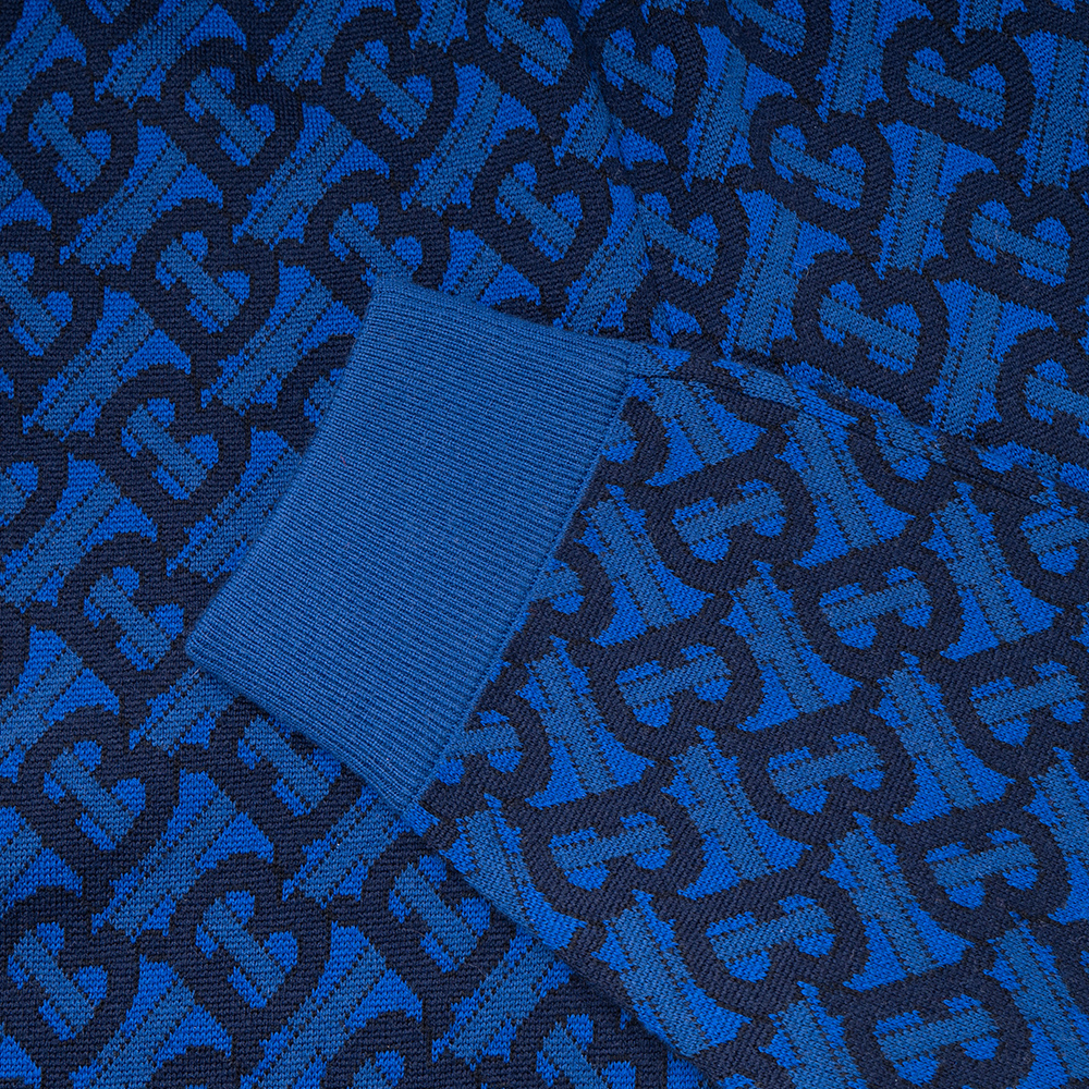 Cheap Pantalones Jogger Burberry Azules con Cordón y Logo Impreso. 80485671