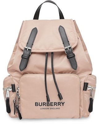 Buy Burberry Logo Print Econyl Nylon Backpack Pink Novelship