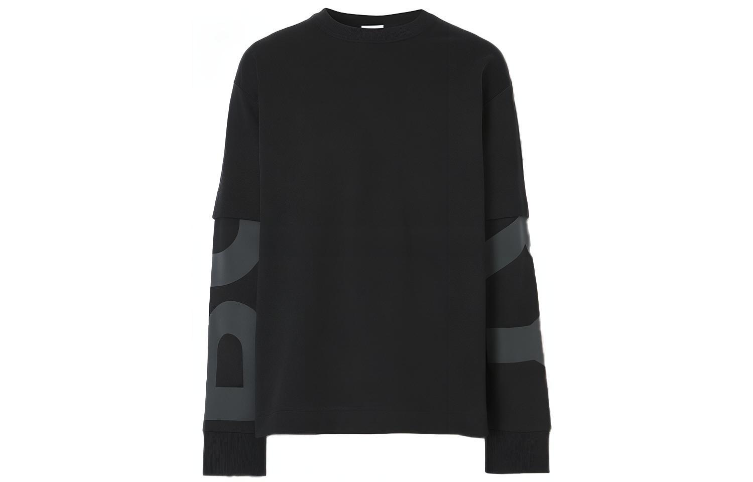 Burberry Logo Print Long Sleeve Sweatshirt Black . 80455401 圖 2