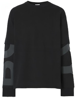 Burberry Logo Print Long Sleeve Sweatshirt Black . 80455401 Order Burberry Logo Print Long Sleeve Sweatshirt Black . 80455401