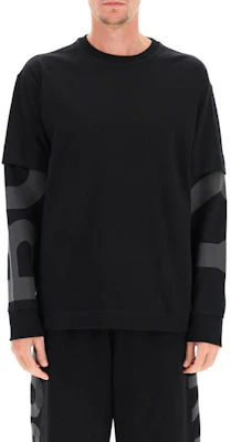 Burberry Logo Print Long Sleeve Sweatshirt Black . 80455401 Lookbook Burberry Logo Print Long Sleeve Sweatshirt Black . 80455401