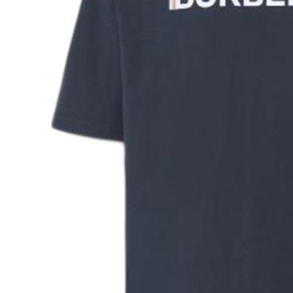 Burberry Logo Print Navy Blue Crewneck Short Sleeve T-Shirt for Men. 80781191 圖 5