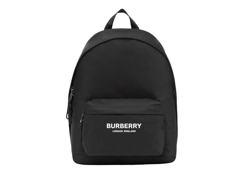 Buy Mochila Negra de Nylon con Logo Burberry.