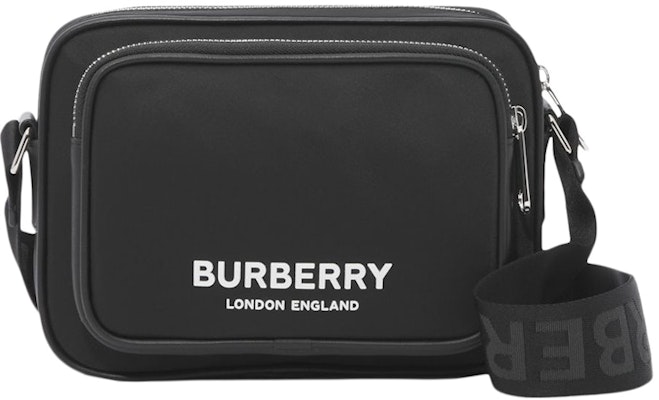 Burberry Logo Print Nylon Crossbody Bag Black Buy Burberry Logo Print Nylon Crossbody Bag Black