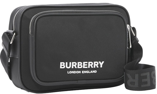 Burberry Logo Print Nylon Crossbody Bag Black Order Burberry Logo Print Nylon Crossbody Bag Black