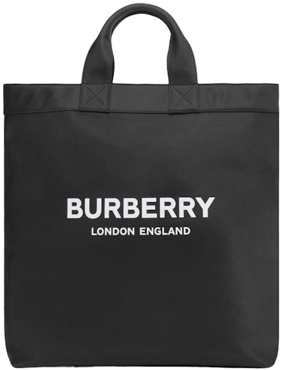 burberry-logo-print-nylon-tote-bag-black