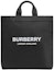 Buy Burberry Tas Tote Nilon Cetak Logo Hitam