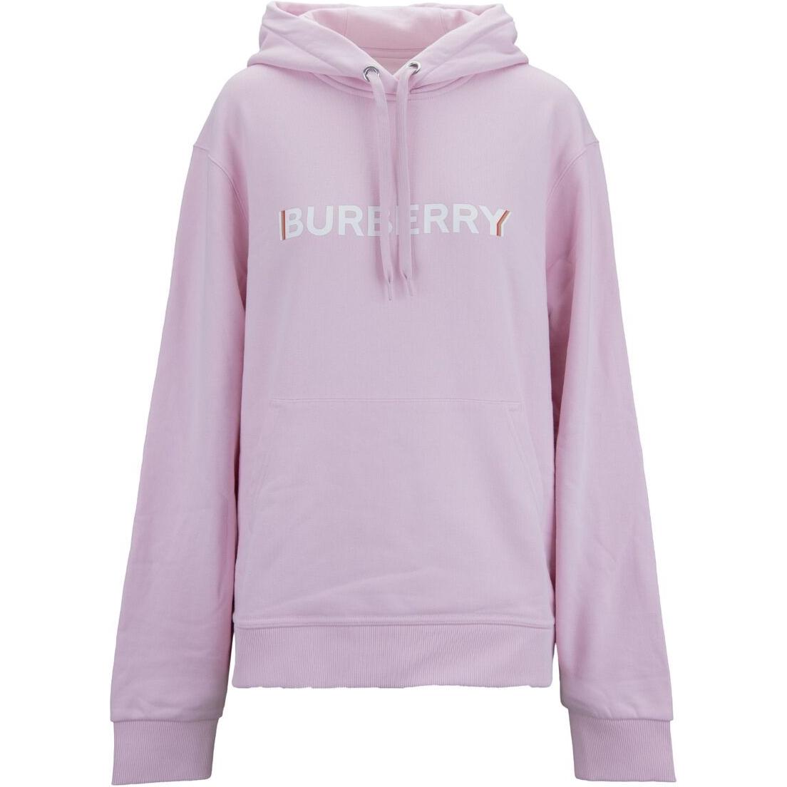 Burberry Logo Print Pink Hoodie Unisex Long Sleeve Sweatshirt. 80669041