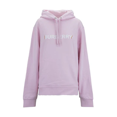 Burberry Logo Print Pink Hoodie Unisex Long Sleeve Sweatshirt. 80669041