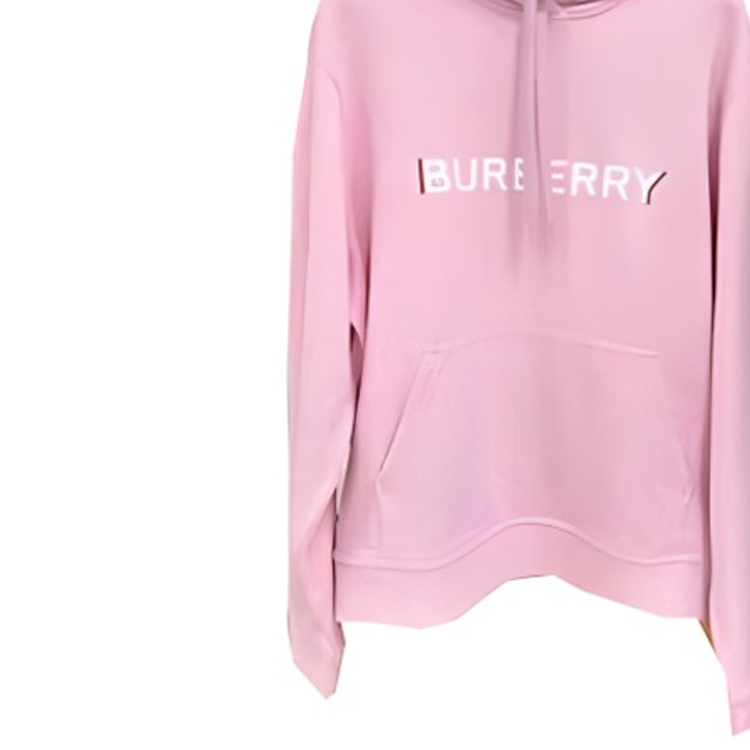 Shop Sudadera Rosa Unisex Burberry con Logo Estampado y Manga Larga. 80669041