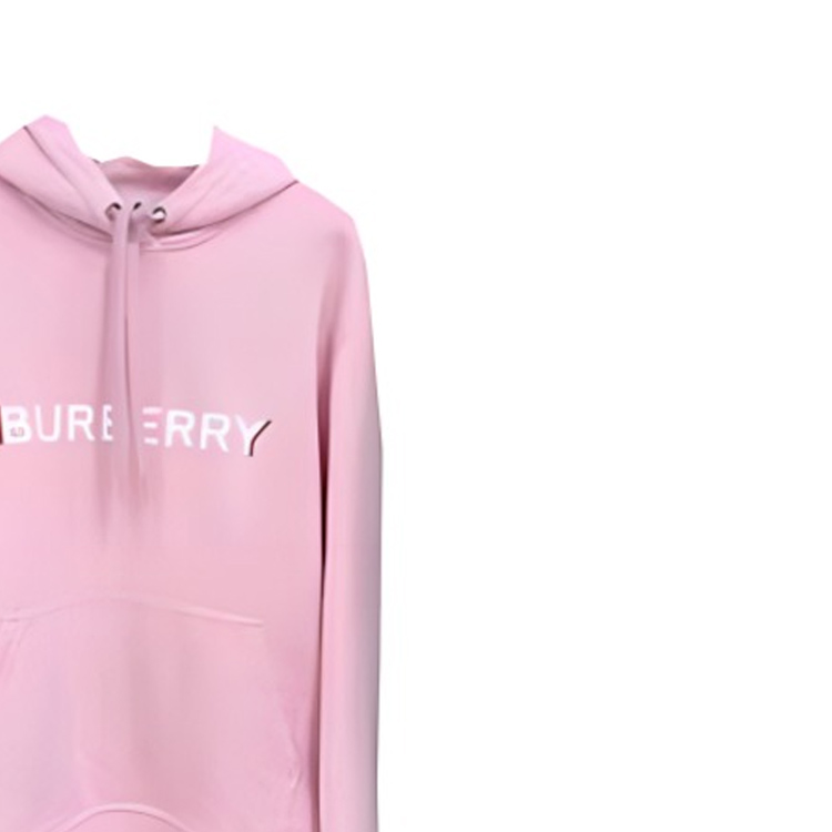 Details for Sudadera Rosa Unisex Burberry con Logo Estampado y Manga Larga. 80669041