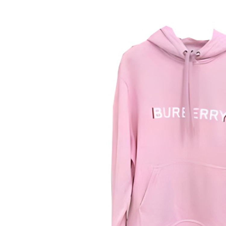 Sizing Sudadera Rosa Unisex Burberry con Logo Estampado y Manga Larga. 80669041