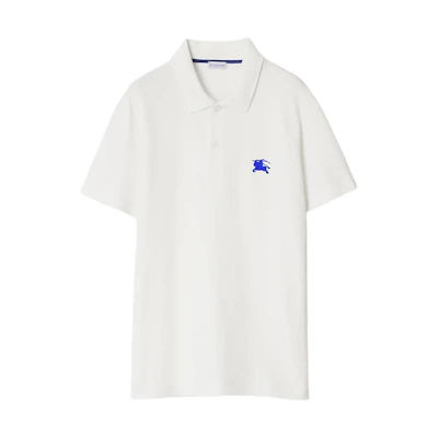 Burberry Logo Print Short Sleeve Polo Shirt Men’s - Salt Crystal Color. 80849341