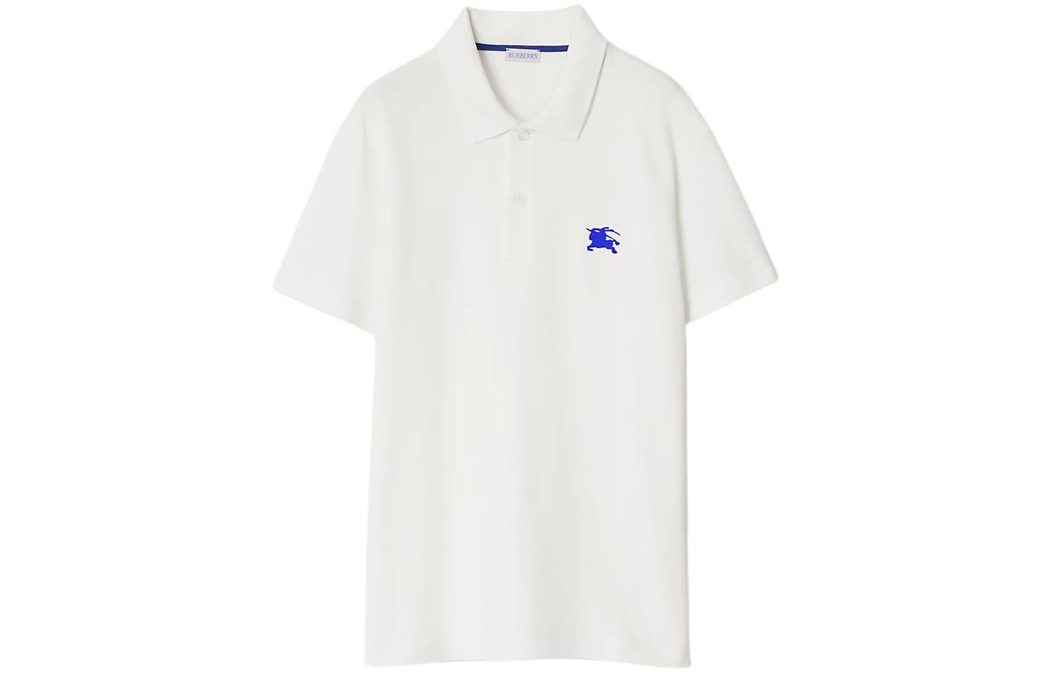 Order Burberry Logo Cetakan Baju Polo Lengan Pendek Lelaki - Warna Salt Crystal. 80849341