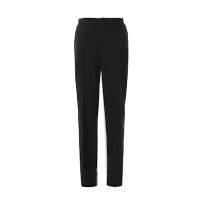 Burberry Logo Print Two-Tone Casual Pants Black and White拼色 45590271