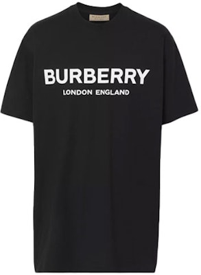 Kaos Burberry Logo Print Unisex Katun Hitam 80094941 Buy Kaos Burberry Logo Print Unisex Katun Hitam 80094941