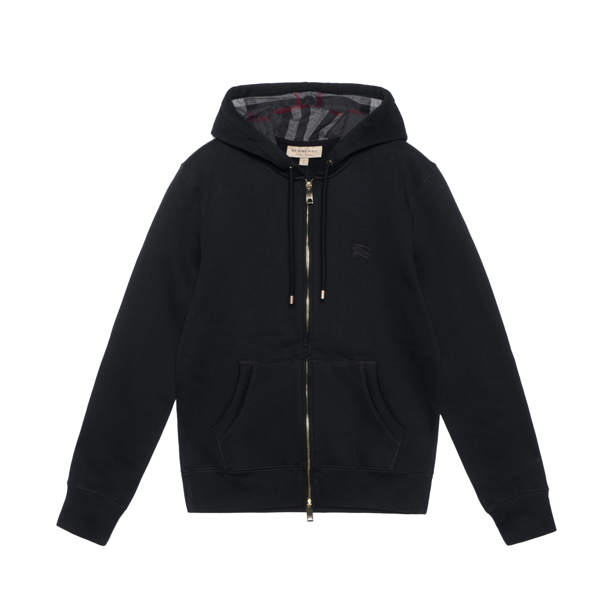 Burberry Logo Print Zip Hoodie Black Jacket 40155581
