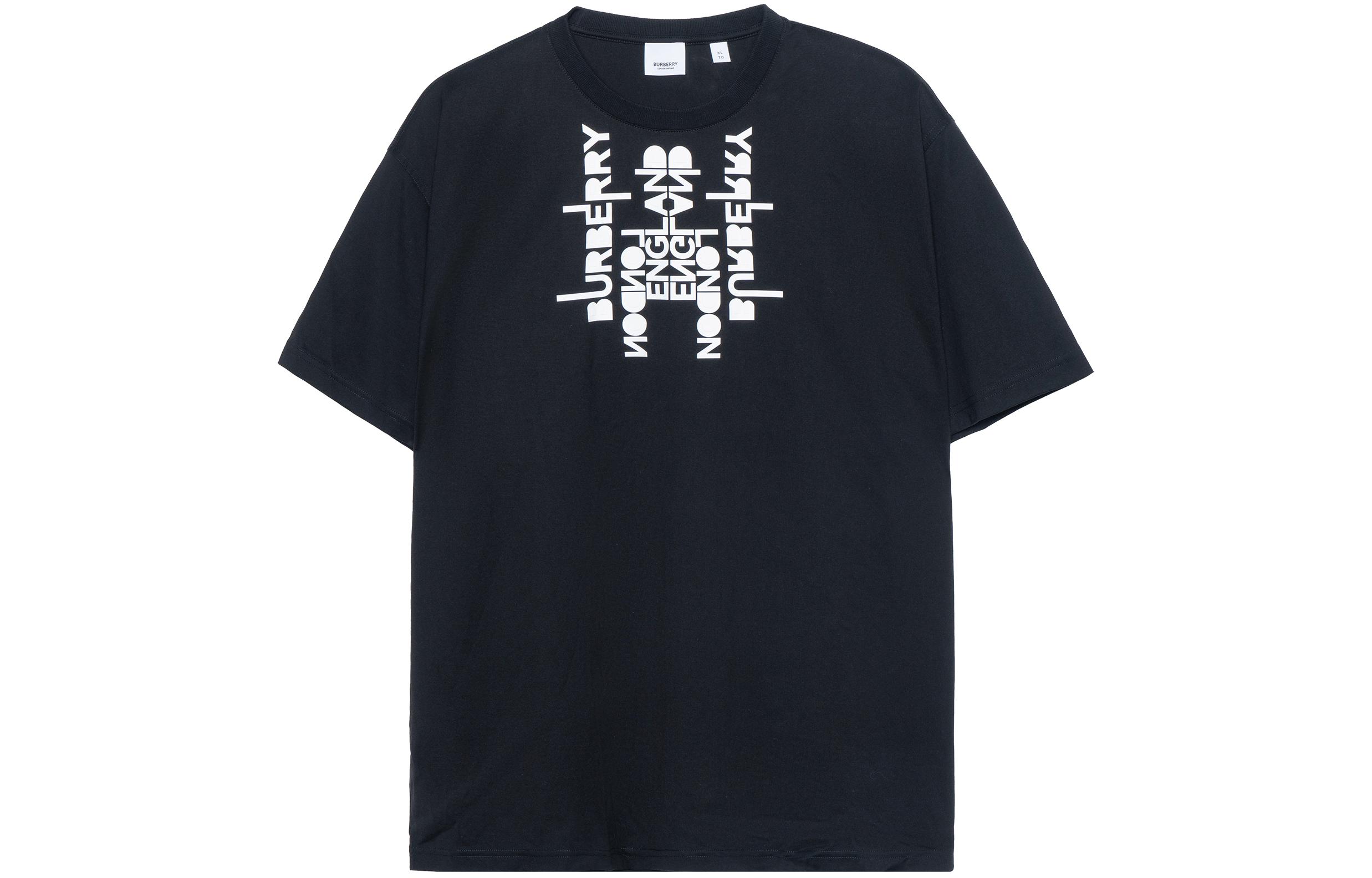 Burberry Logo Printed Cotton Oversized T-Shirt  Black 80513981 圖 2