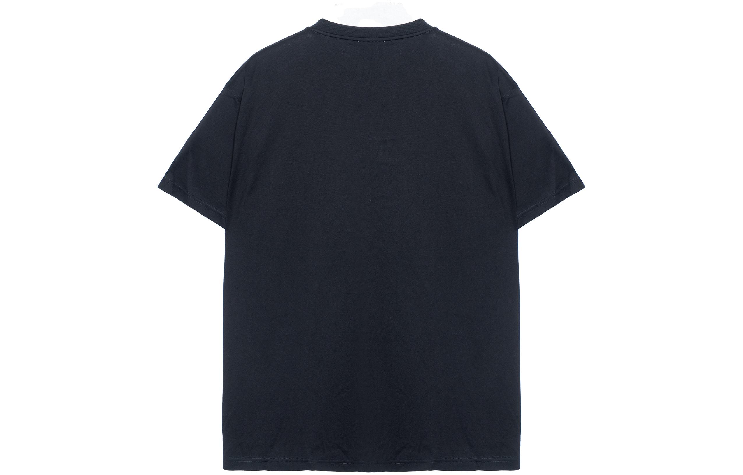 Burberry Logo Printed Cotton Oversized T-Shirt  Black 80513981 圖 3