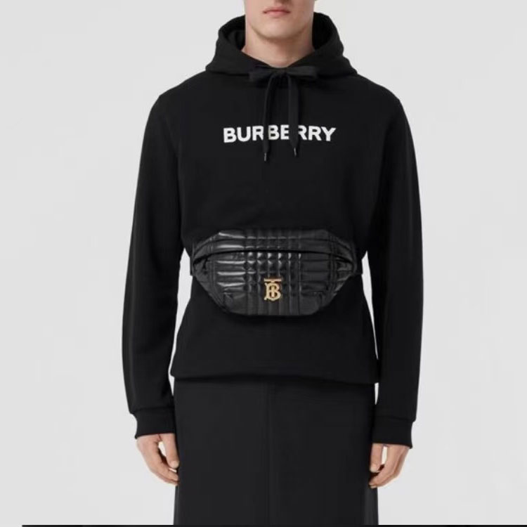 Burberry Logo Printed Relaxed Fit Hoodie for Men - Black 8052977 圖 5