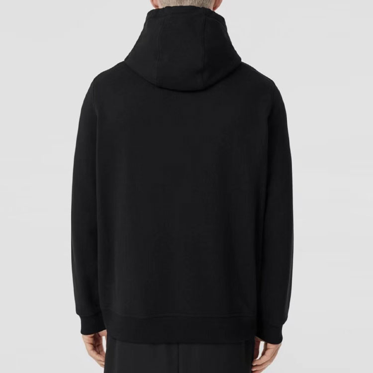 Burberry Logo Printed Relaxed Fit Hoodie for Men - Black 8052977 圖 6