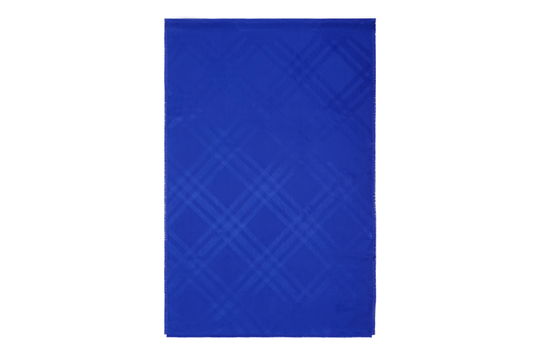 Burberry Logo Scarf Unisex Couple Design - Blue 80858161 圖 4