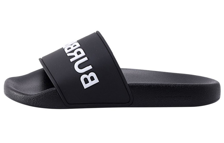 Buy Sandal Burberry Logo Hitam Putih Optik 80535011