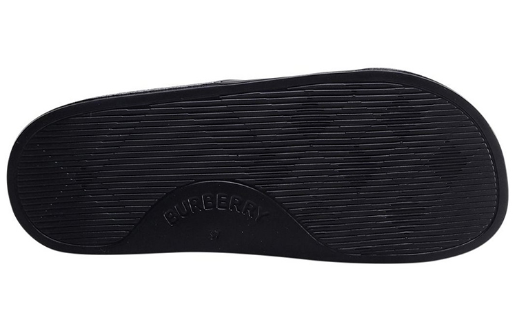 Shop Sandal Burberry Logo Hitam Putih Optik 80535011