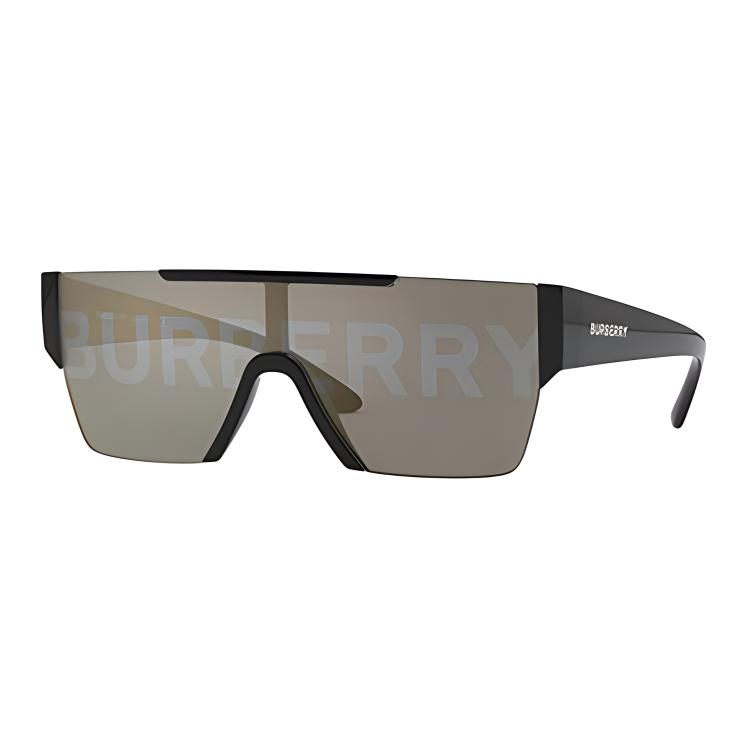 Burberry Logo Square Sunglasses for Men - Dark Grey 0BE-4291-3001/G