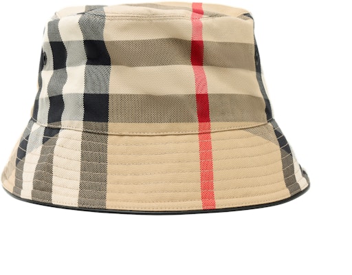Burberry Logo Stripe Check Bucket Hat Light Brown. 80500651 Order Burberry Logo Stripe Check Bucket Hat Light Brown. 80500651