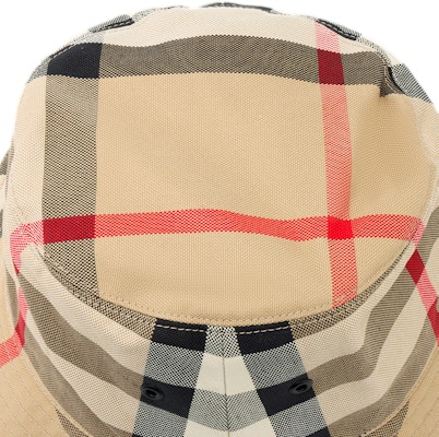 Burberry Logo Stripe Check Bucket Hat Light Brown. 80500651 Purchase Burberry Logo Stripe Check Bucket Hat Light Brown. 80500651