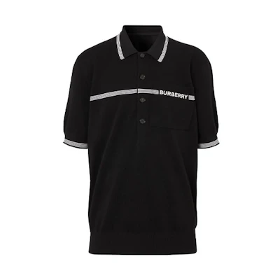 Burberry Logo Stripe Short Sleeve Polo Shirt for Men. 45638061