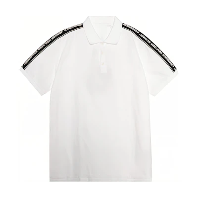 Burberry Logo Tape Short Sleeve Polo Shirt - White 80318951