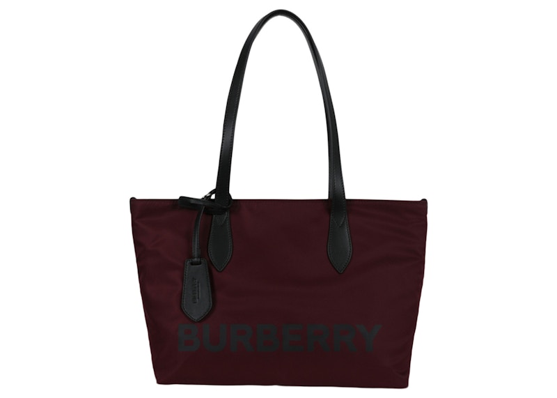 Burberry Logo Tote Burgundy