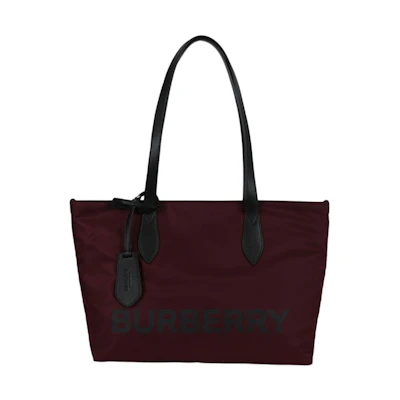 Burberry Logo Tote Burgundy